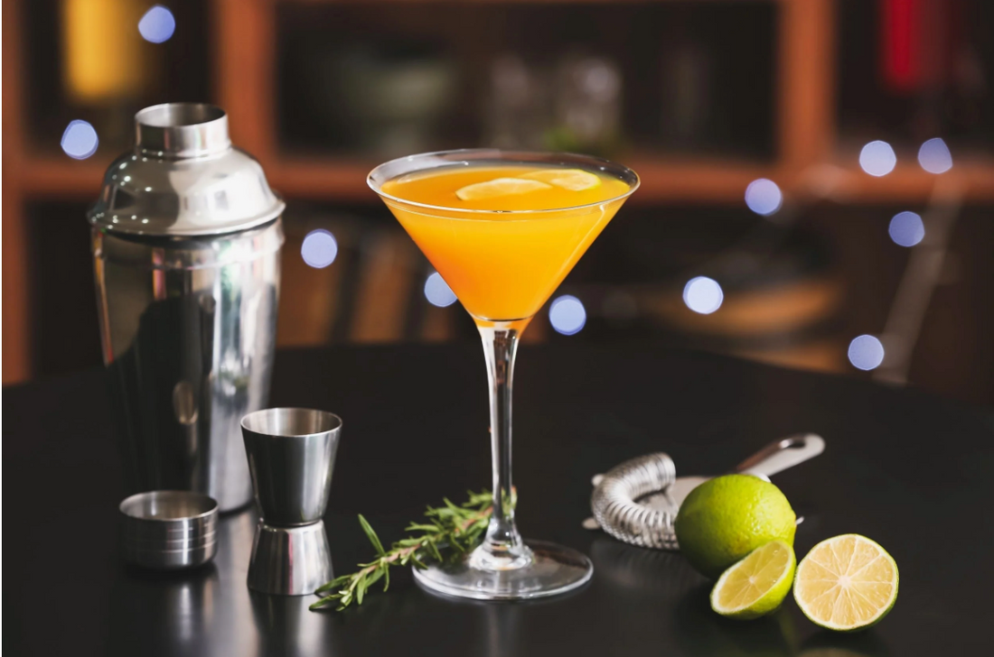 Caïpicrim, cachaça cocktail, mango and rosemary