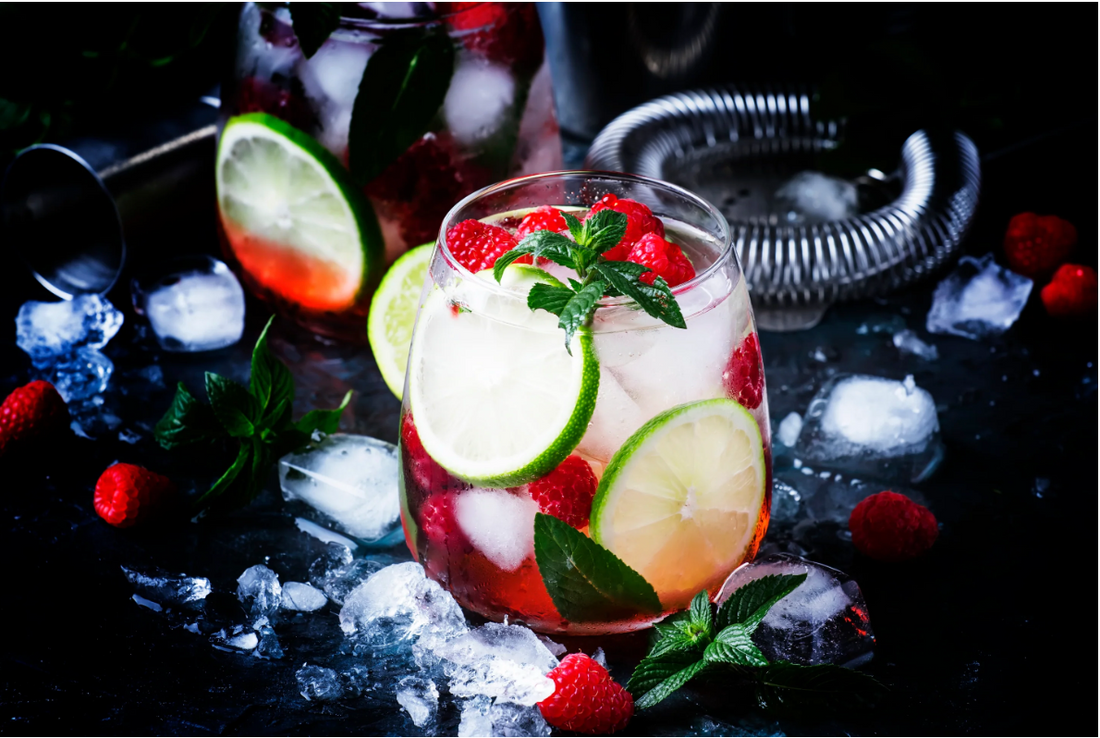 Devil's Punch Cocktail: Mezcal, Cachaça, and Raspberries